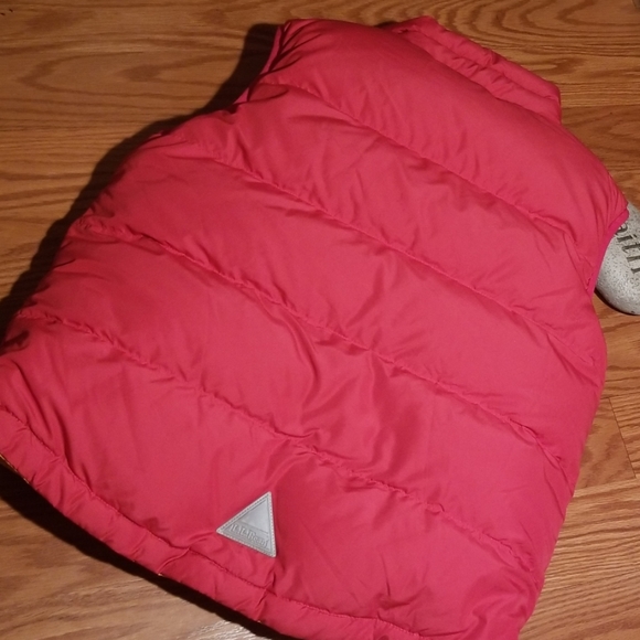 90s-00'S Vintage LLBean Goose Down Vest, Men's Size L Nylon red type Vintage Second Hand